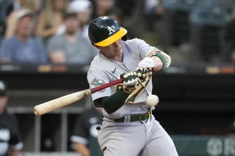 Allen homers and drives in career-high 5 as Athletics pound White Sox 12-4