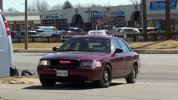 Halton police cruisers looked like taxis