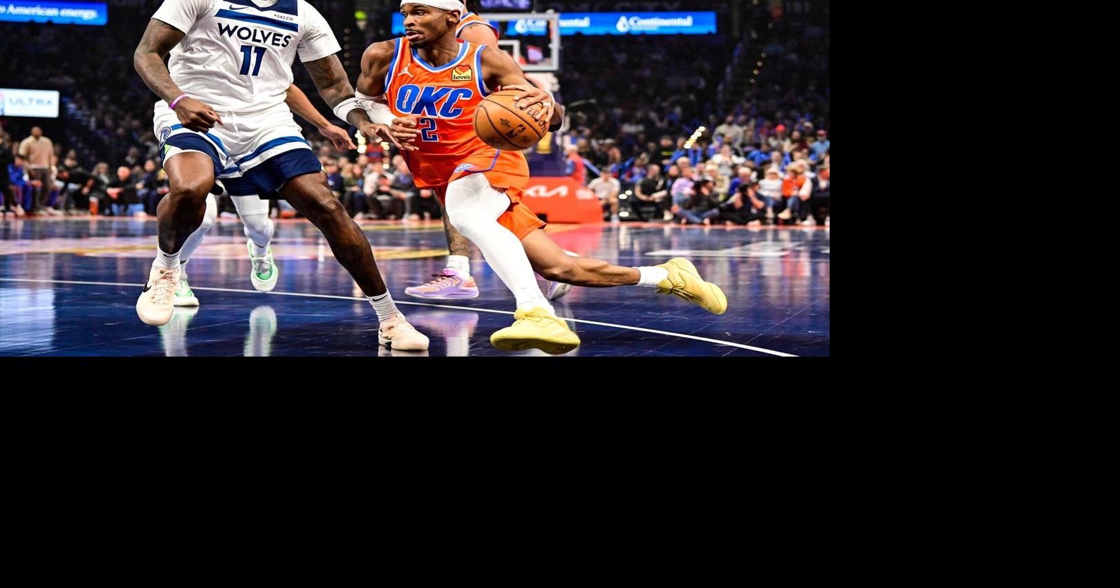 Shai Gilgeous-Alexander scores 40 points while ill, leads Thunder to 10th straight win