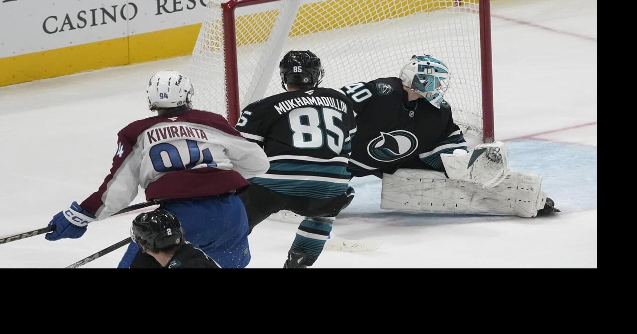 Kiviranta scores twice in 3rd, Blackwood gets win over former team as Avalanche beat Sharks 4-2
