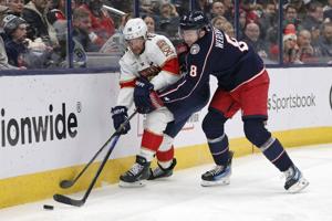 Barkov scores early in OT, Bobrovsky earns 49th career shutout and Panthers edge Blue Jackets 1-0