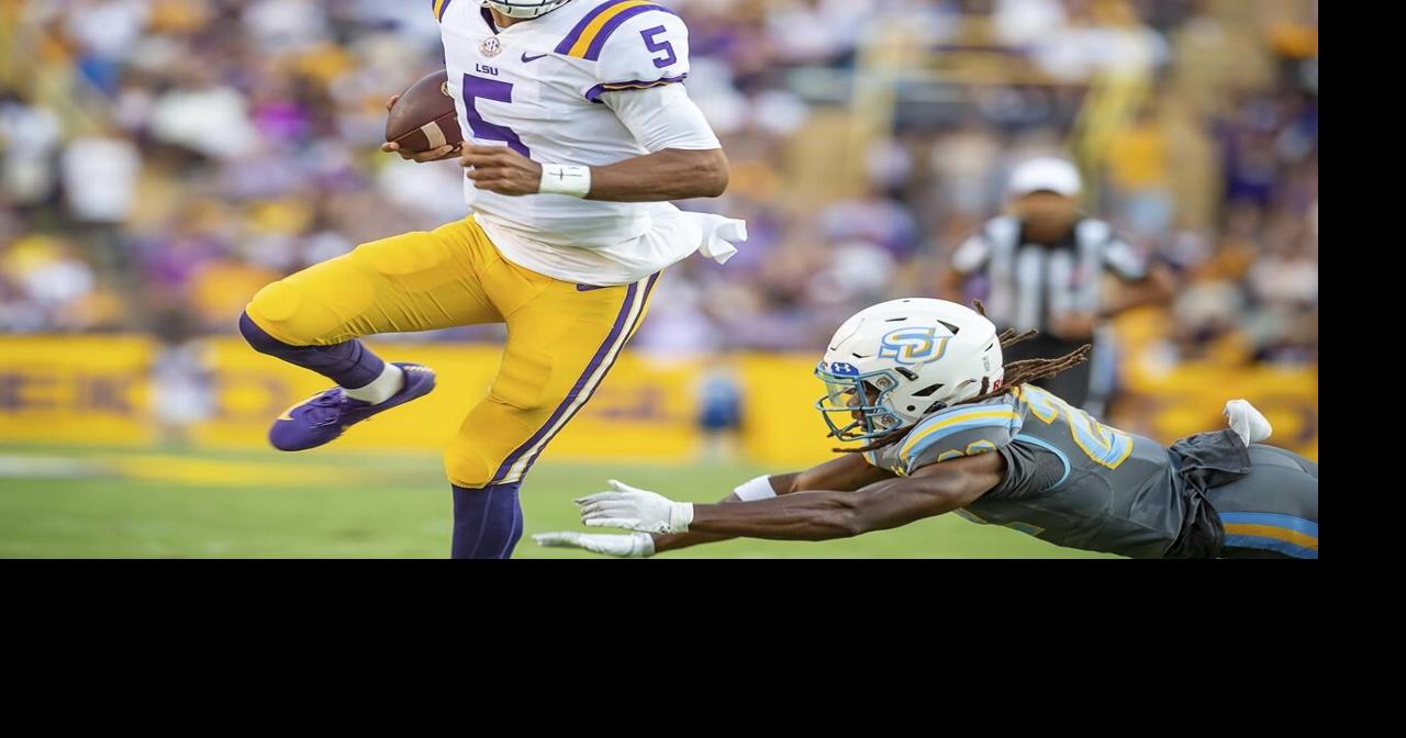 Daniels starts quick, LSU rolls past Southern, 65-17
