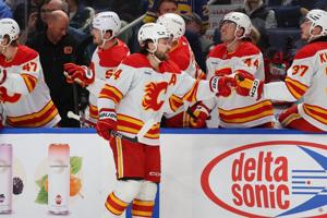 Flames trade defenceman Andersson to Golden Knights for Whitecloud, draft picks