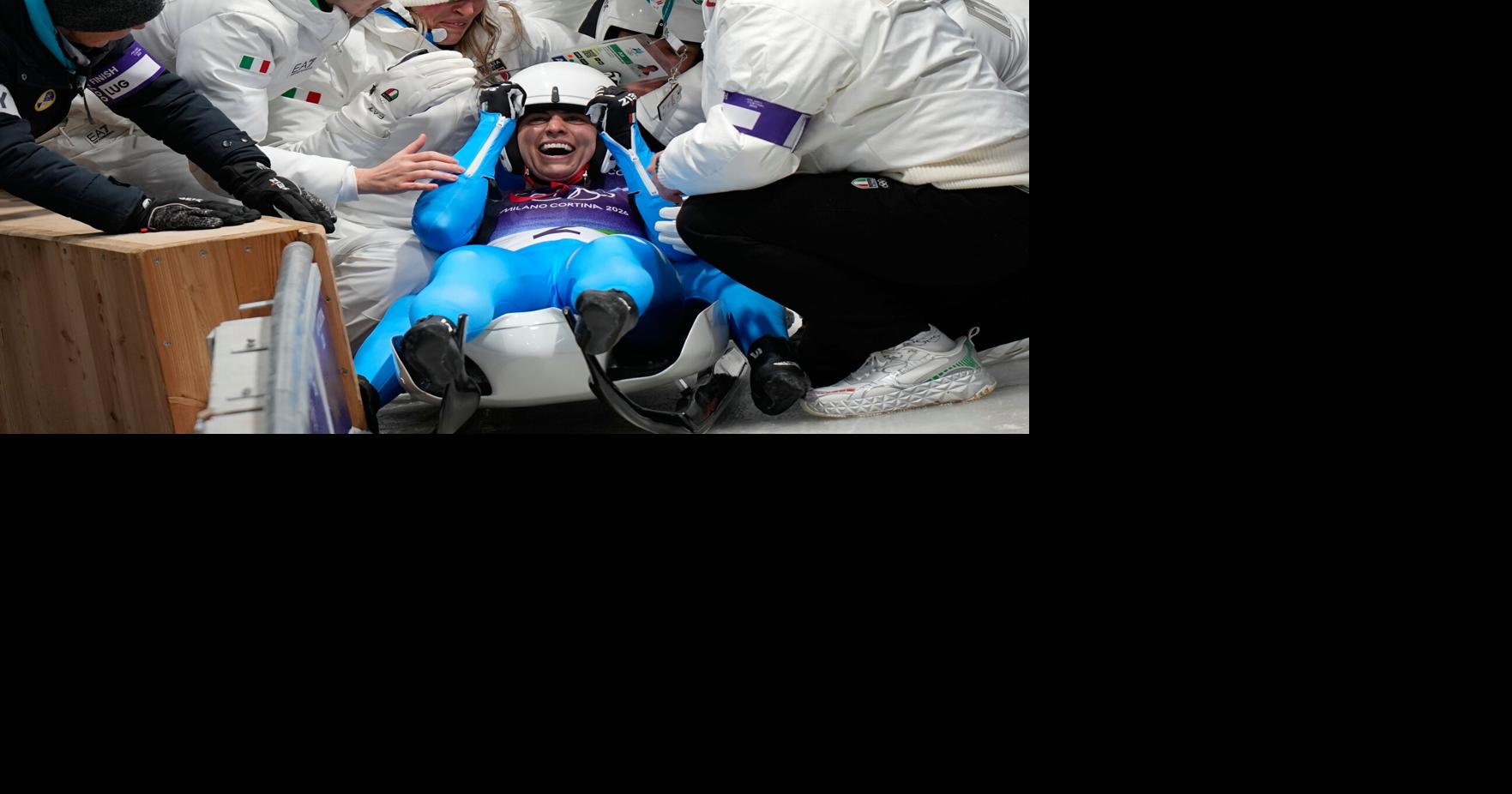 Voetter and Oberhofer give Italy a home-ice win in Olympic women’s doubles luge