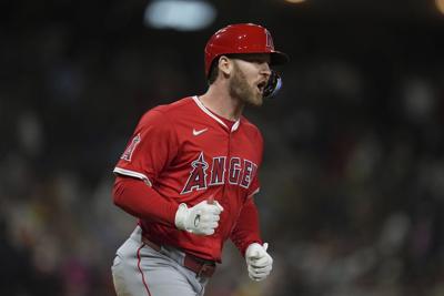 Taylor Ward's grand slam caps 6-run ninth inning as the Angels beat the Padres 9-5