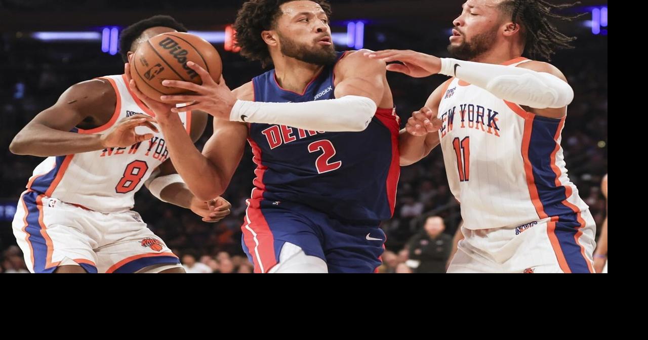 Cunningham has a triple-double to lead the Pistons to a 120-111 victory over the Knicks