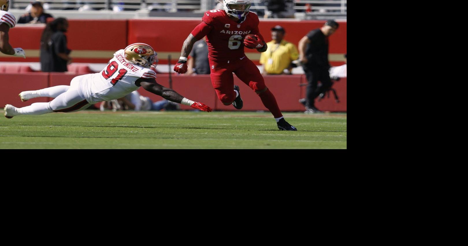 Arizona Cardinals running back James Conner carted off field with ankle ...