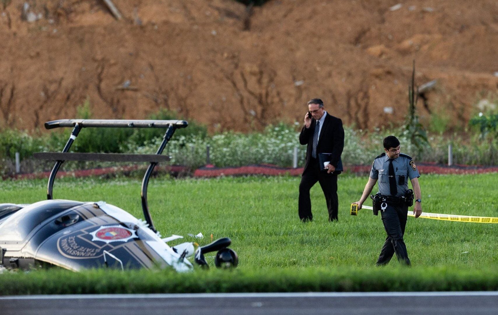 NTSB probes midair crash as landing Cessna 150 veers into hovering Pennsylvania State Police helicopter, killing pilot and injuring two troopers