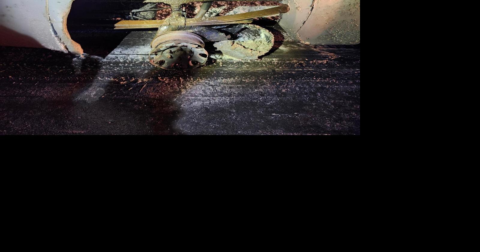 Hamilton man arrested after police stop truck with missing wheel on QEW on New Year’s Eve