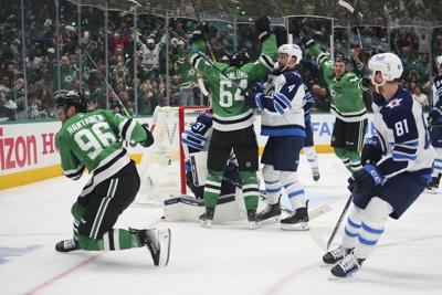 Mikko Rantanen has a goal and 2 assists for Stars in 5-2 win over Jets to take a 2-1 series lead