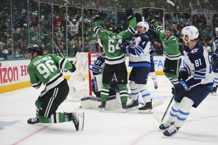 Mikko Rantanen has a goal and 2 assists for Stars in 5-2 win over Jets to take a 2-1 series lead