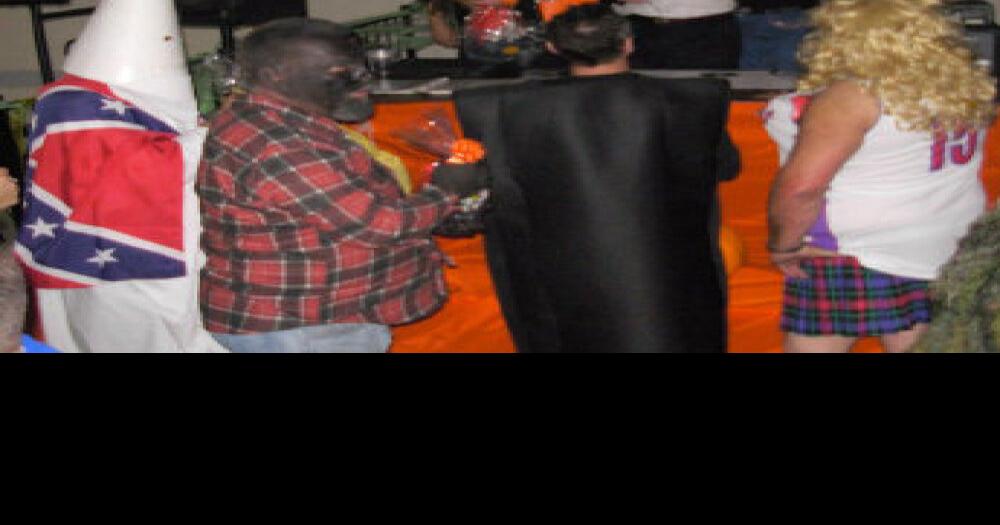 KKK costume wins first prize at Legion Halloween party