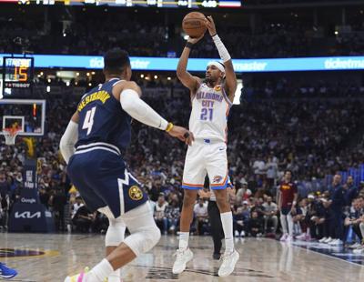 Thunder rally in fourth quarter to tie series with Nuggets