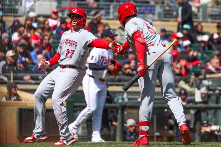 Comcmmati Reds Rbi Org Myers' RBI single in 9th and strong bullpen outing lift Reds past Twins 5-4