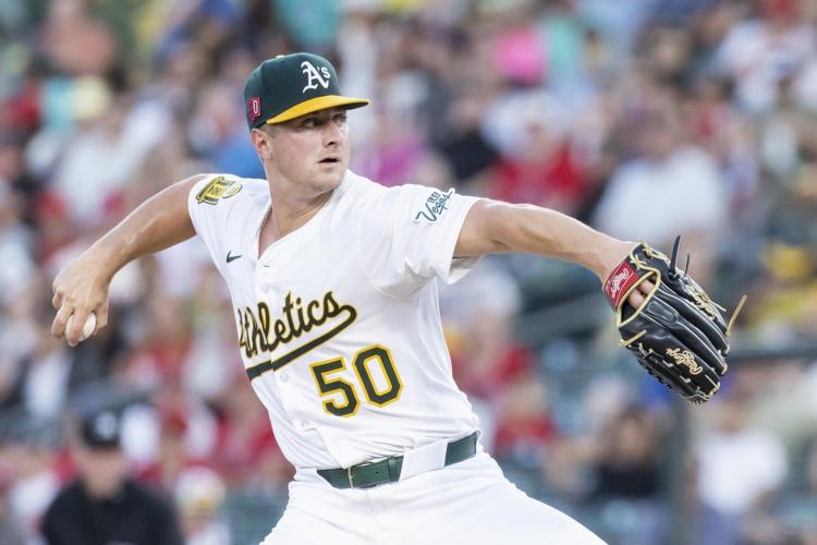 Athletics hit three home runs in 10-3 win over Angels