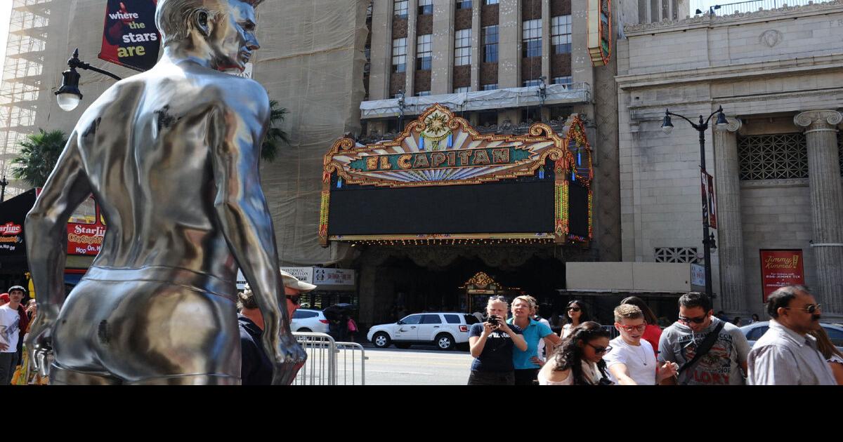 H&M erects shiny statues of David Beckham in his underwear