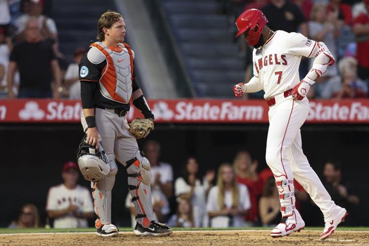 Matthew Lugo's RBI triple for his first major league hit propels Angels past Orioles, 5-2