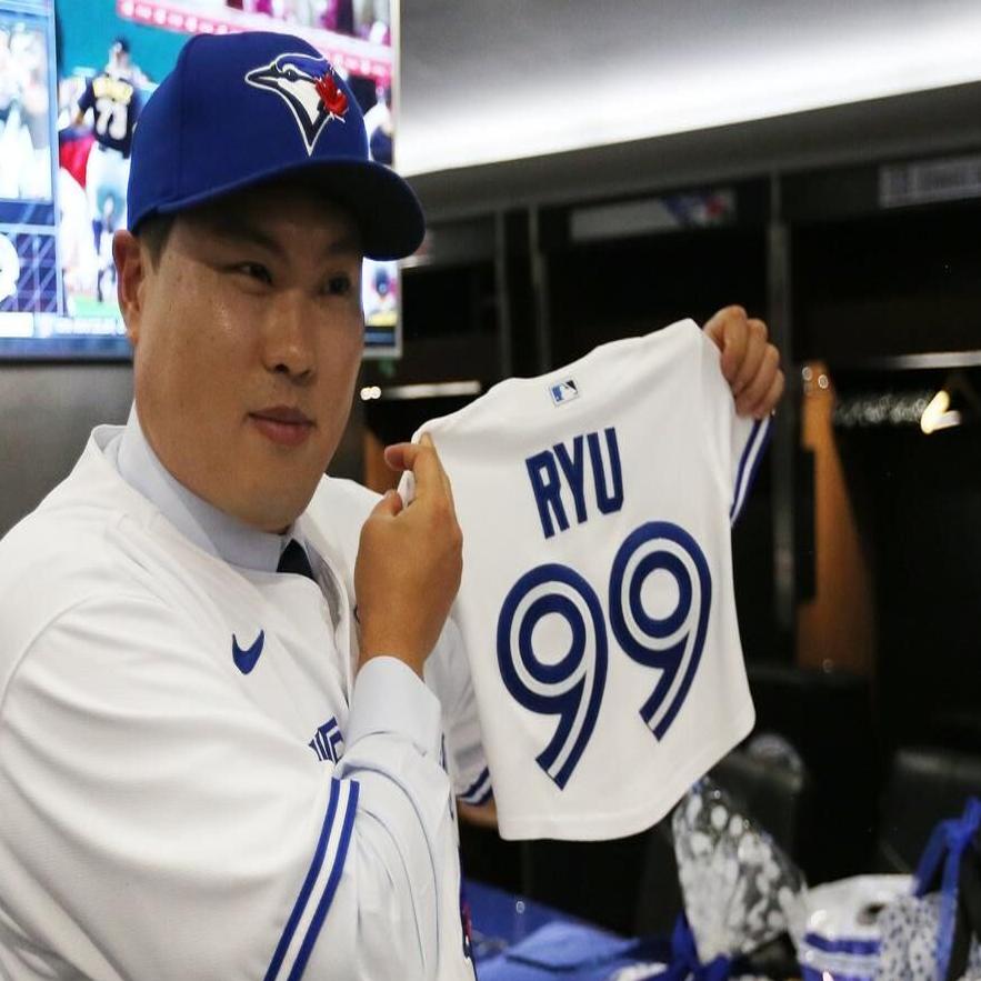 Official Hyun Jin Ryu Toronto Blue Jays Jersey, Hyun Jin Ryu Shirts