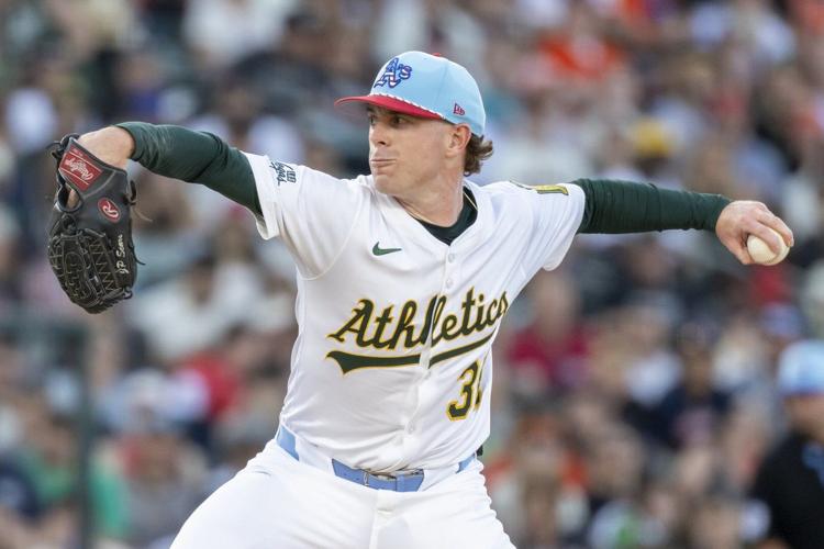 Athletics cruise past Giants 11-2 with six scoreless innings from Sears