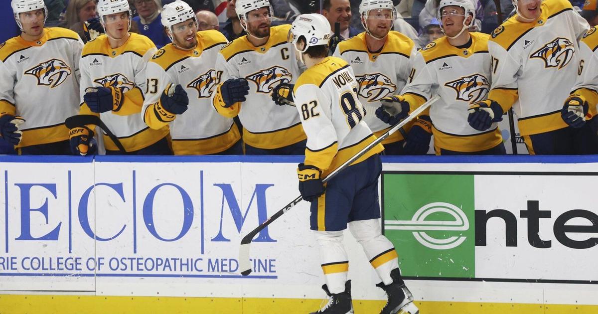 Kulich's 2nd goal lifts the Buffalo Sabres to a 4-3 win over the Nashville Predators