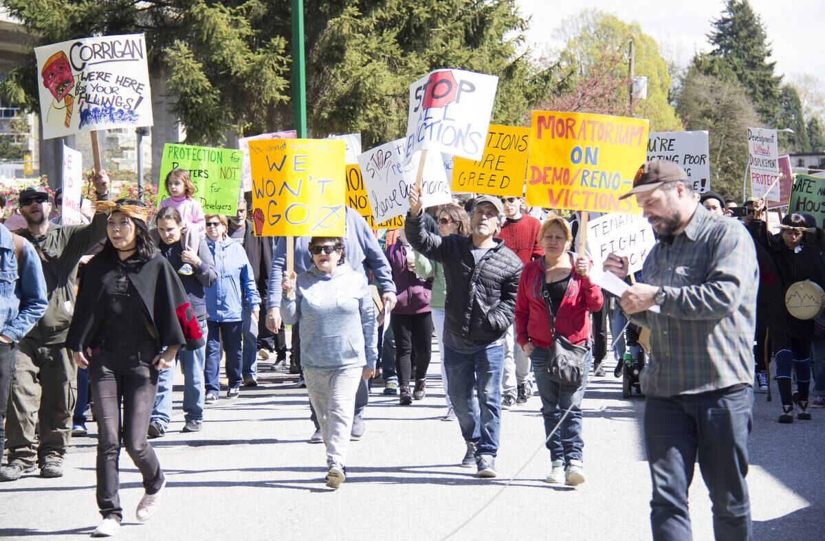 Protestors In Burnaby, B.C. Rally Against Displacement Of Low-income ...