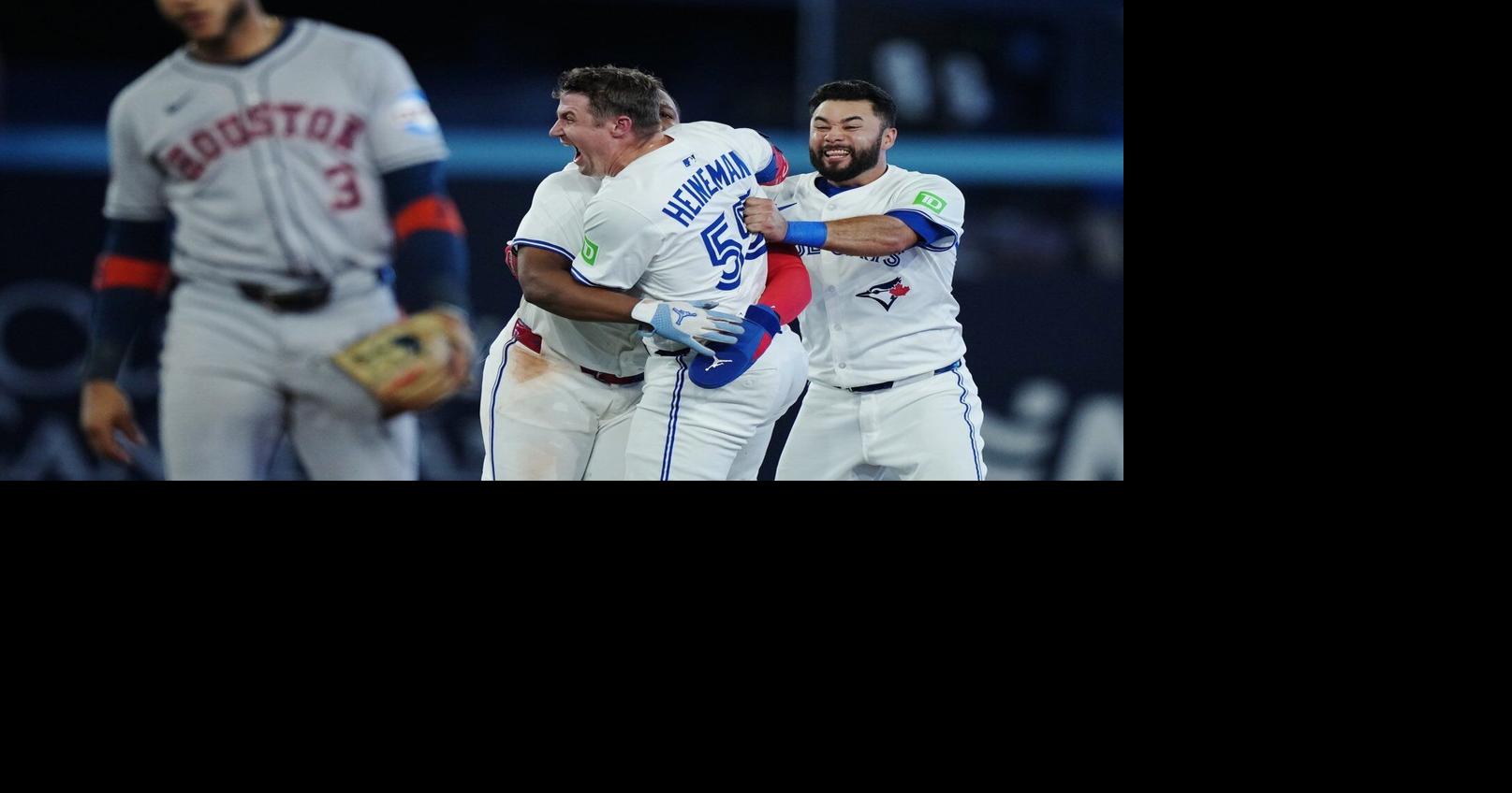 Jays lose Bichette but win thriller over Astros to take three-game lead in AL East