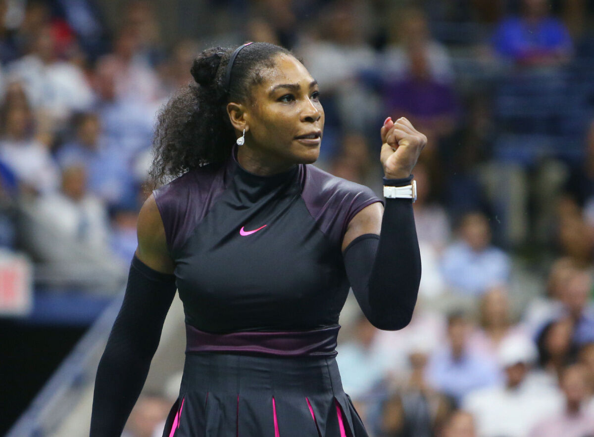Serena Williams urges young women to dream big and act boldly