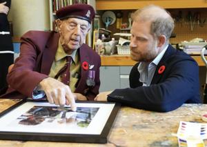 Watch: Prince Harry keeps skydiving promise to 102-year-old Canadian veteran
