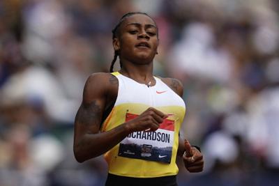 Sha'Carri Richardson narrowly misses qualifying for 200-meter final, ending her US championships