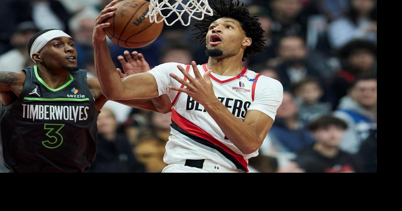 Sharpe and Clingan power the Trail Blazers to a 106-98 victory over the Timberwolves