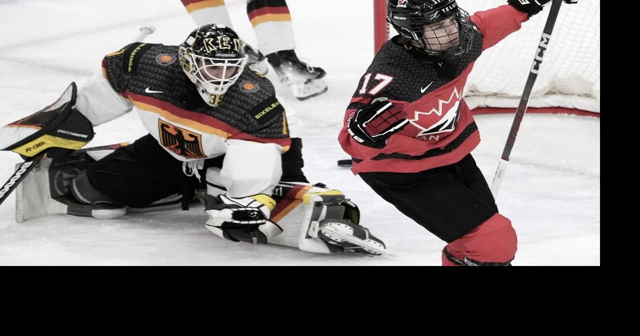 Dumais scores winner, Celebrini adds two as Canada gets by Germany at world juniors