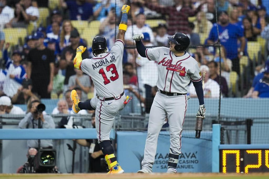 Acuña homers in 3rd straight game against Dodgers as Braves win 4-2 in 10  for 6th in a row - The San Diego Union-Tribune