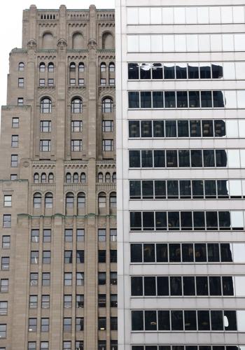 Glass buildings