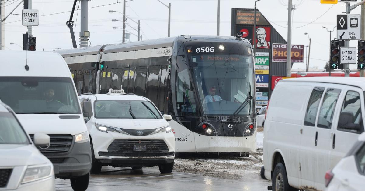 Line 6 LRT collides with vehicle, service disrupted