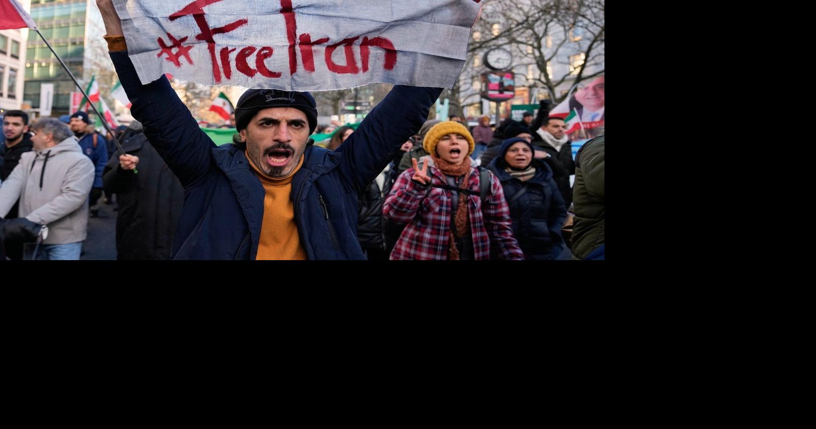 People rally around the world in support of protests in Iran, in photos