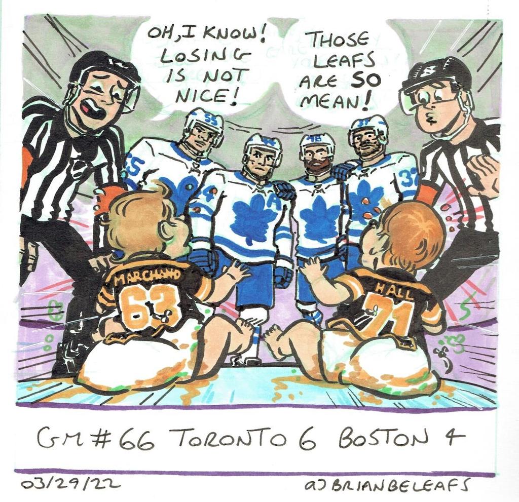 Documenting the Maple Leafs season, one comic at a time