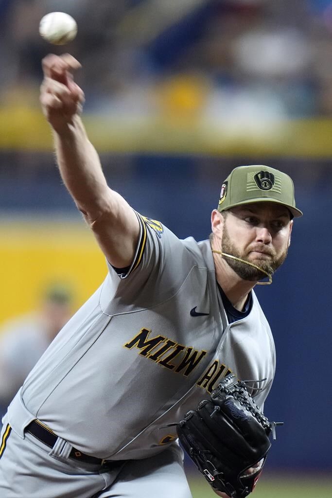 Francisco Mejía has sac fly in 8th, major league-leading Rays beat Brewers  1-0