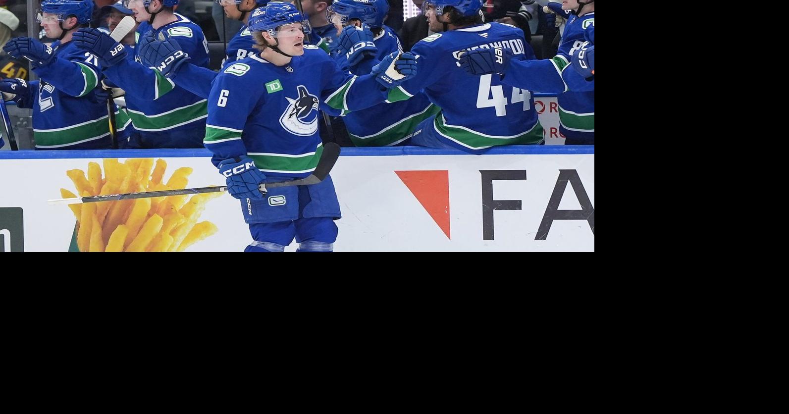 Two-goal game 'a building block' for Vancouver Canucks winger Brock Boeser