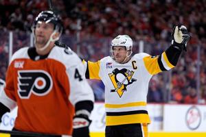 Crosby, Letang strike as Penguins stave off sweep with 4-2 win over Flyers