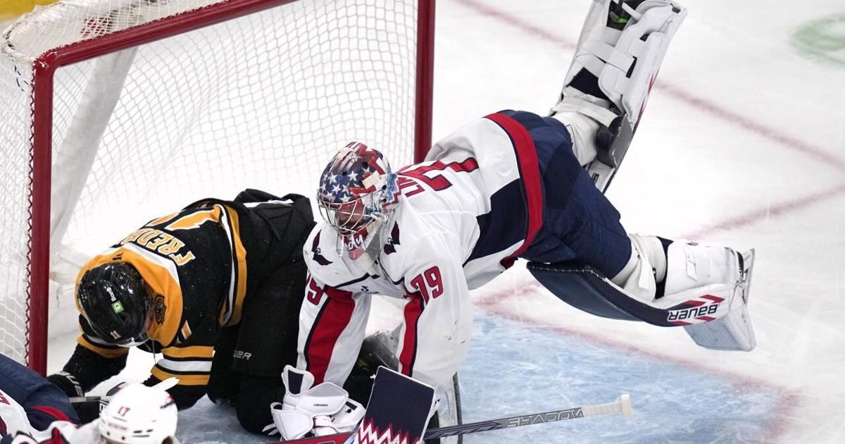 Bruins beat Capitals 4-1, hold Washington to season-low 11 shots.