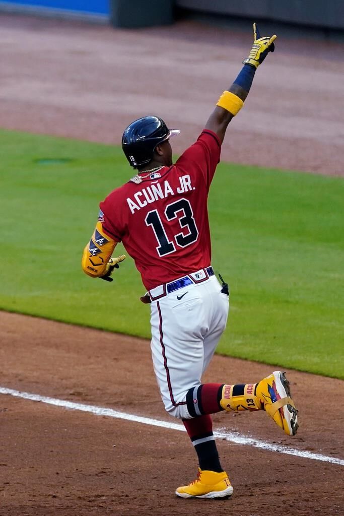 Acuña, Adrianza hit grand slams, Braves rout Pirates 20-1
