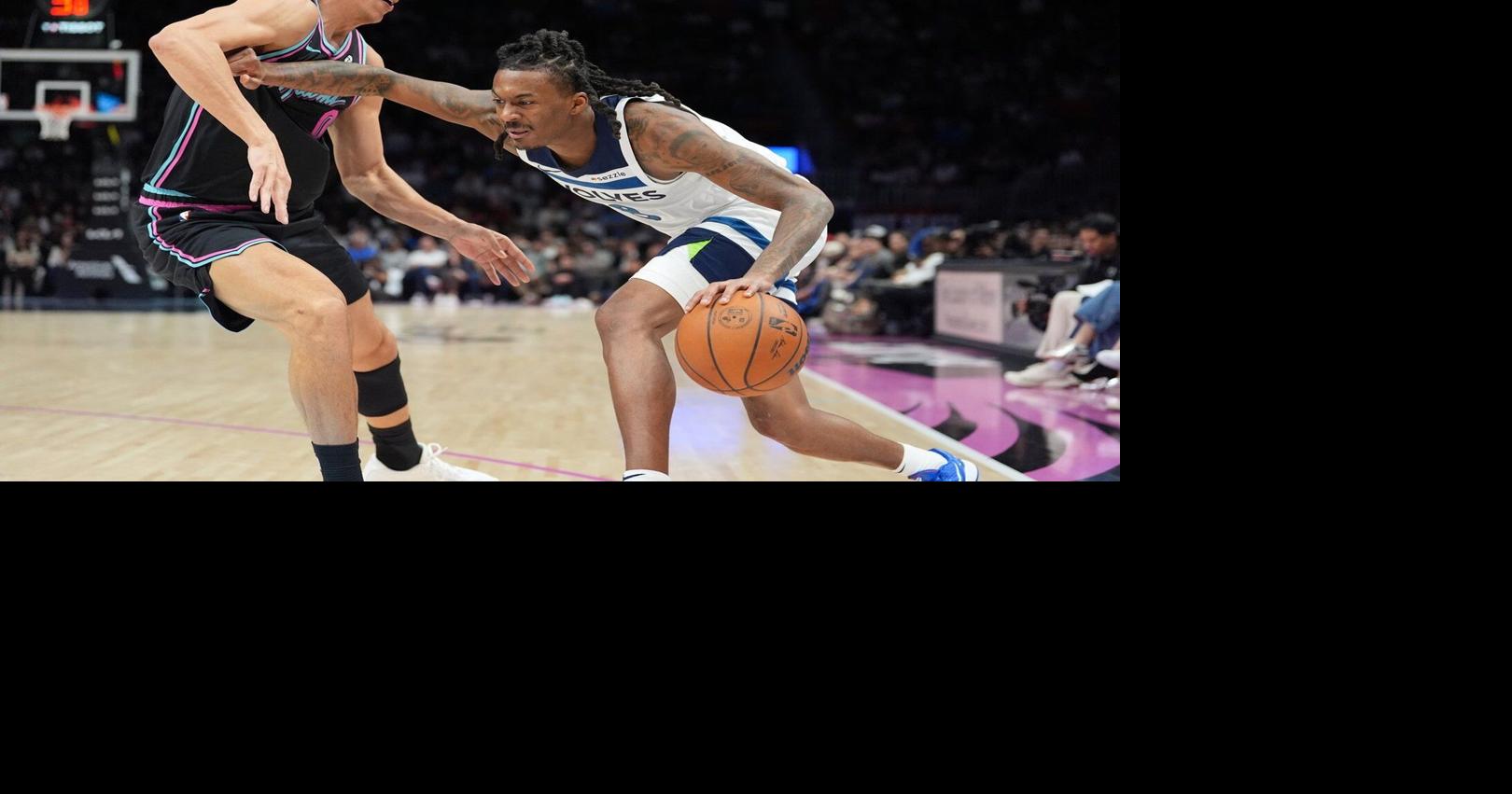 NBA scores: Edwards and Reid combine for 62, Timberwolves win 125-115 to snap Heat’s 4-game winning streak