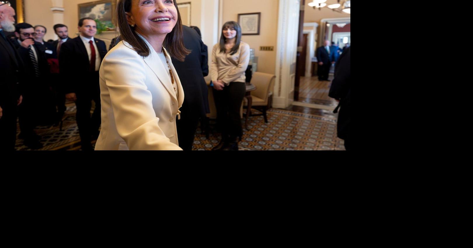 Photos show Venezuela caught between Machado’s diplomacy and Rodríguez’s rule