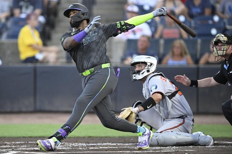 Junior Caminero homers twice, Yandy Díaz hits a grand slam, and the Rays beat the Orioles 11-1