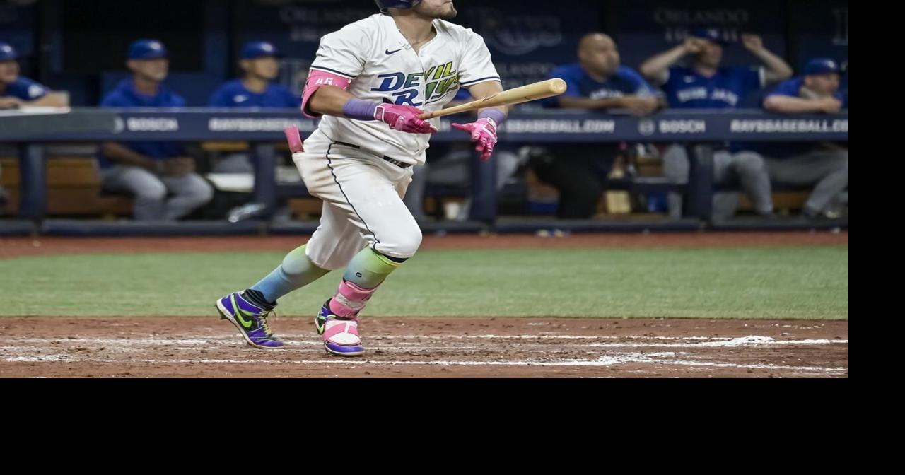 Aranda homers, 6 pitchers combine on a 5-hitter and Rays beat Blue Jays 1-0