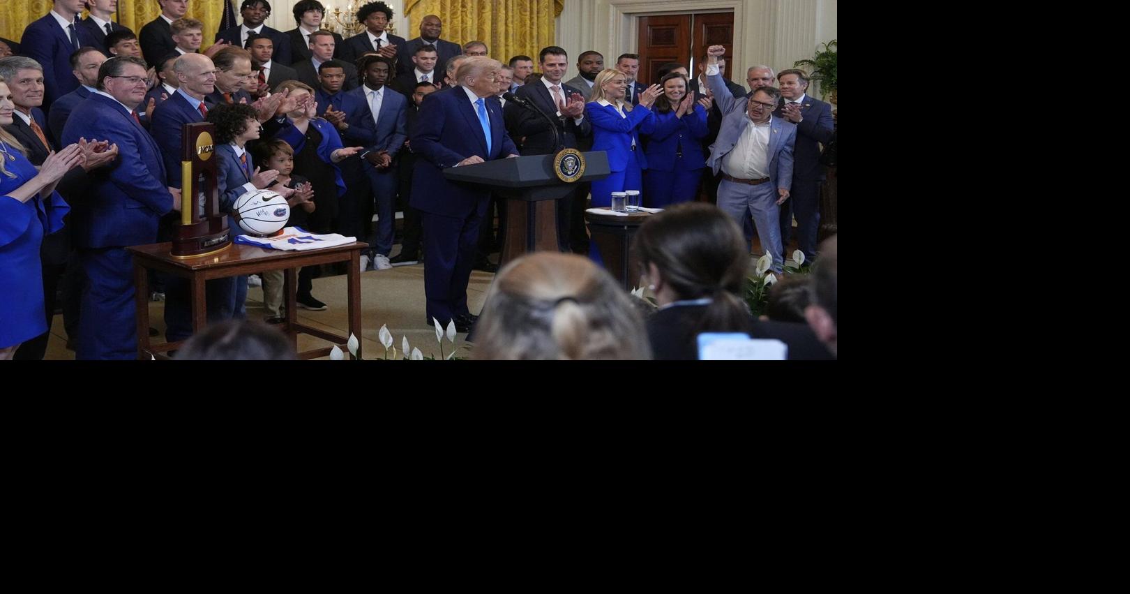 Trump hosts NCAA basketball champion Florida Gators at the White House
