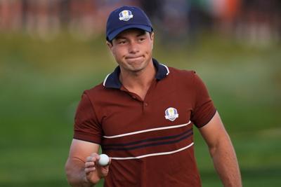 Neck injury sidelines Europe's Viktor Hovland at the Ryder Cup