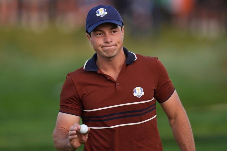 Neck injury sidelines Europe's Viktor Hovland at the Ryder Cup