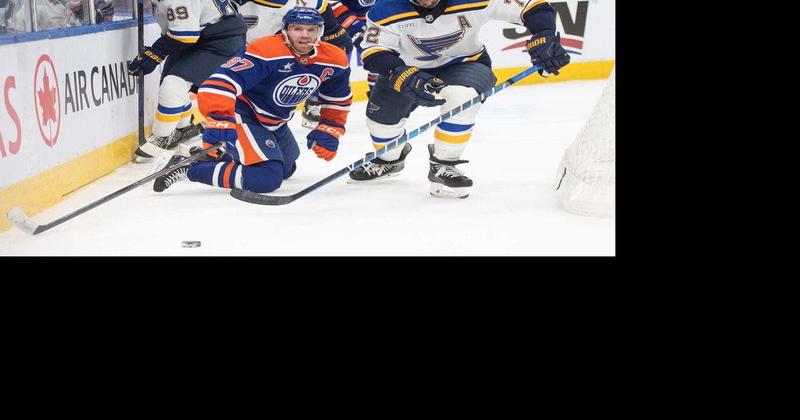 McDavid puts up three points in return from injury, Oilers edge Blues 4-3