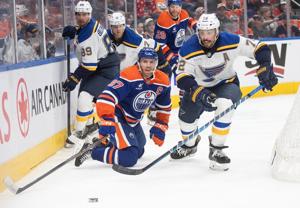 McDavid puts up three points in return from injury, Oilers edge Blues 4-3